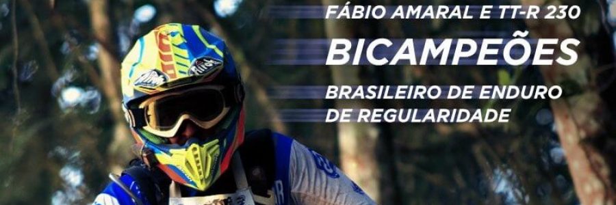 Com TT-R 230, Fábio Amaral é bicampeão do Brasileiro de Enduro de Regularidade na categoria Brasil